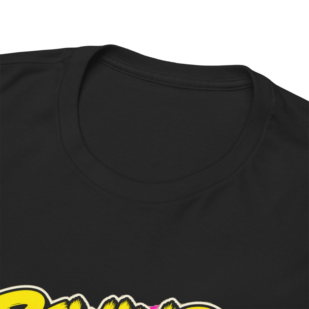Rewind Before You Start T-Shirt | Retro VHS Cassette Nostalgia on a Black T-shirt, view 16 (Color: Black)