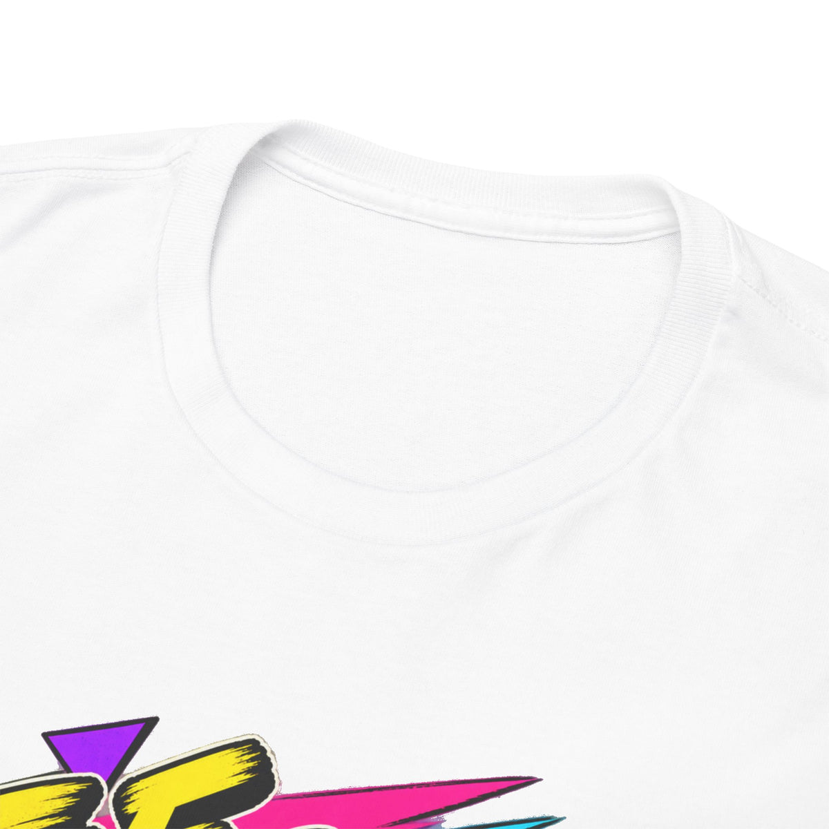The Pencil Is Not for Writing T-Shirt | Retro Cassette Mixtape Nostalgia on a White T-shirt, view 8 (Color: White)