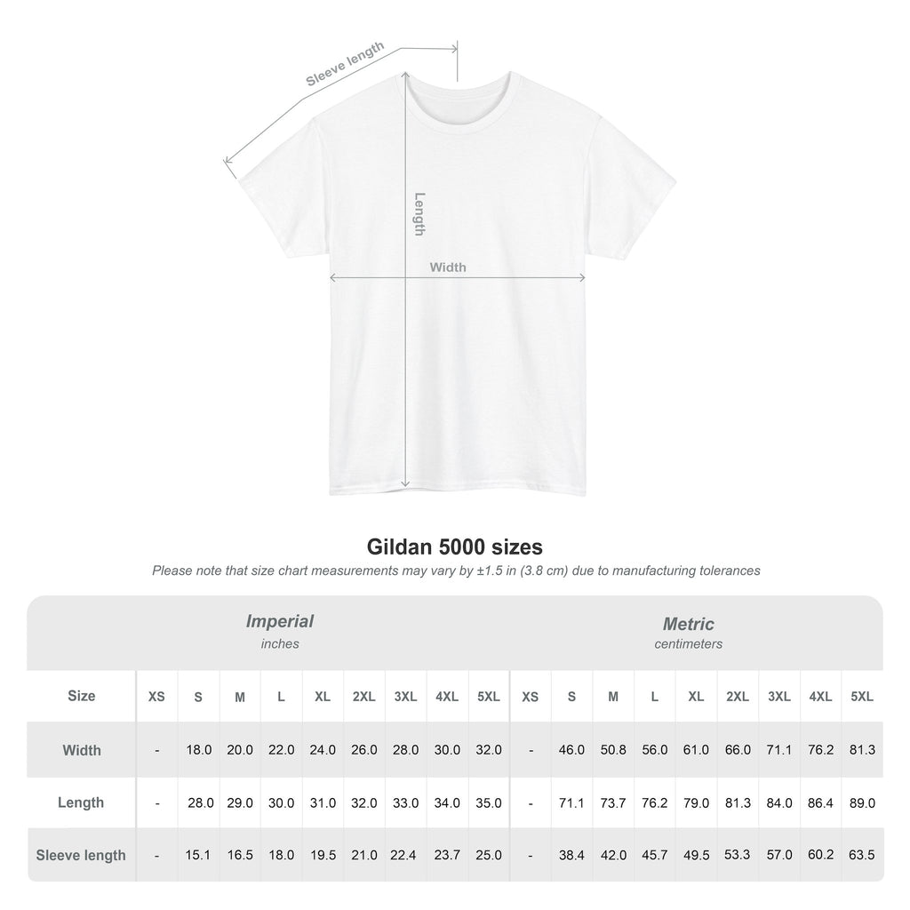 Size guide for Your Library Not an Algorithm T-Shirt | Retro CD Binder Nostalgia (Color: All)