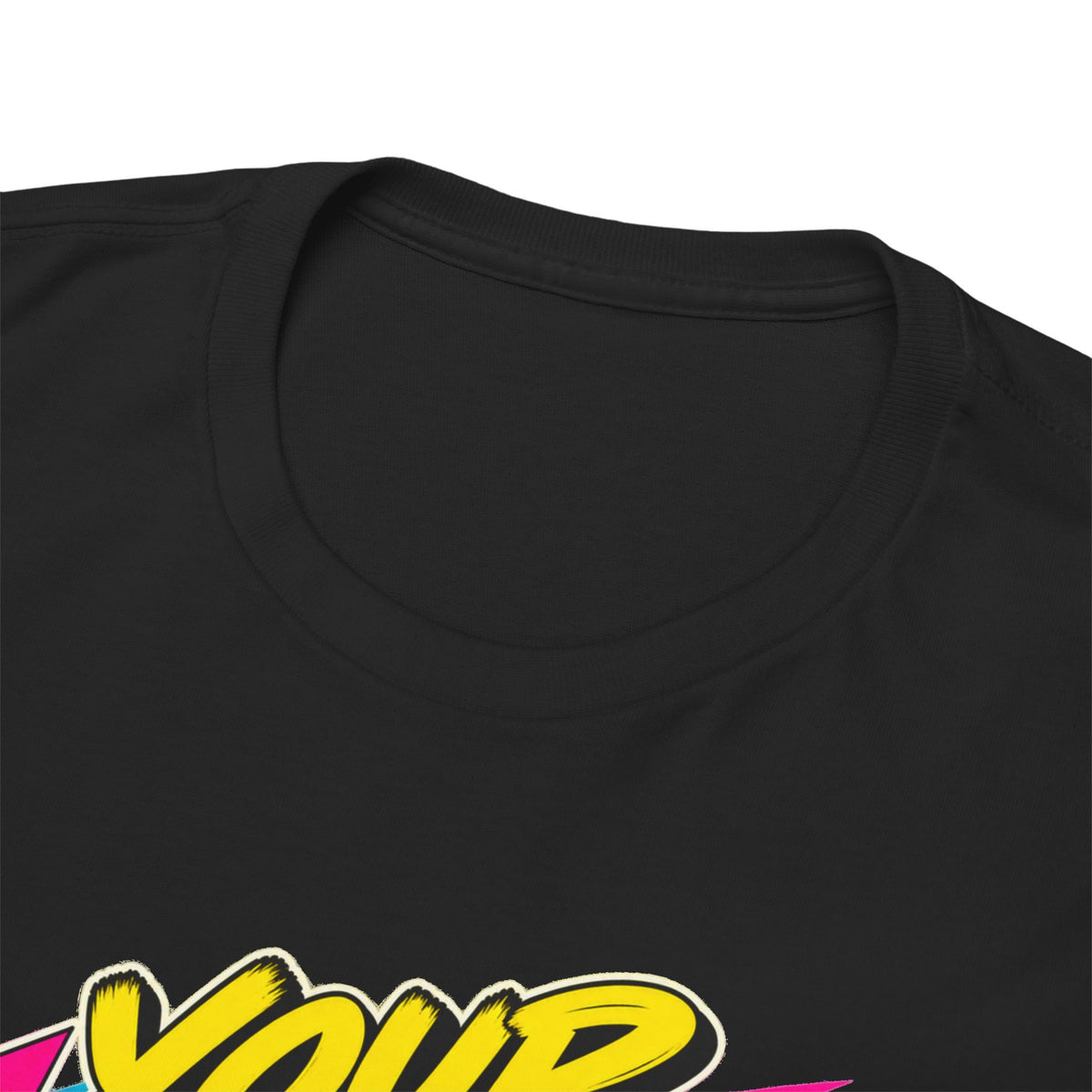 Your Library Not an Algorithm T-Shirt | Retro CD Binder Nostalgia on a Black T-shirt, view 16 (Color: Black)