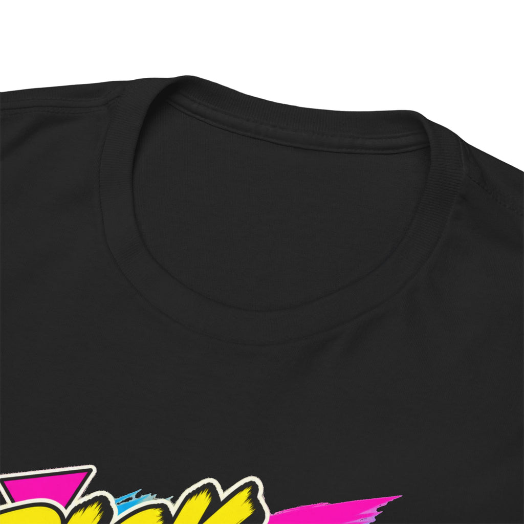 Pick Up to Find Out T-Shirt | Retro Landline Phone Nostalgia on a Black T-shirt, view 16 (Color: Black)