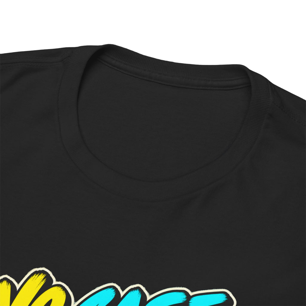 No Case No Worries T-Shirt | Retro Mobile Phone Nostalgia on a Black T-shirt, view 16 (Color: Black)