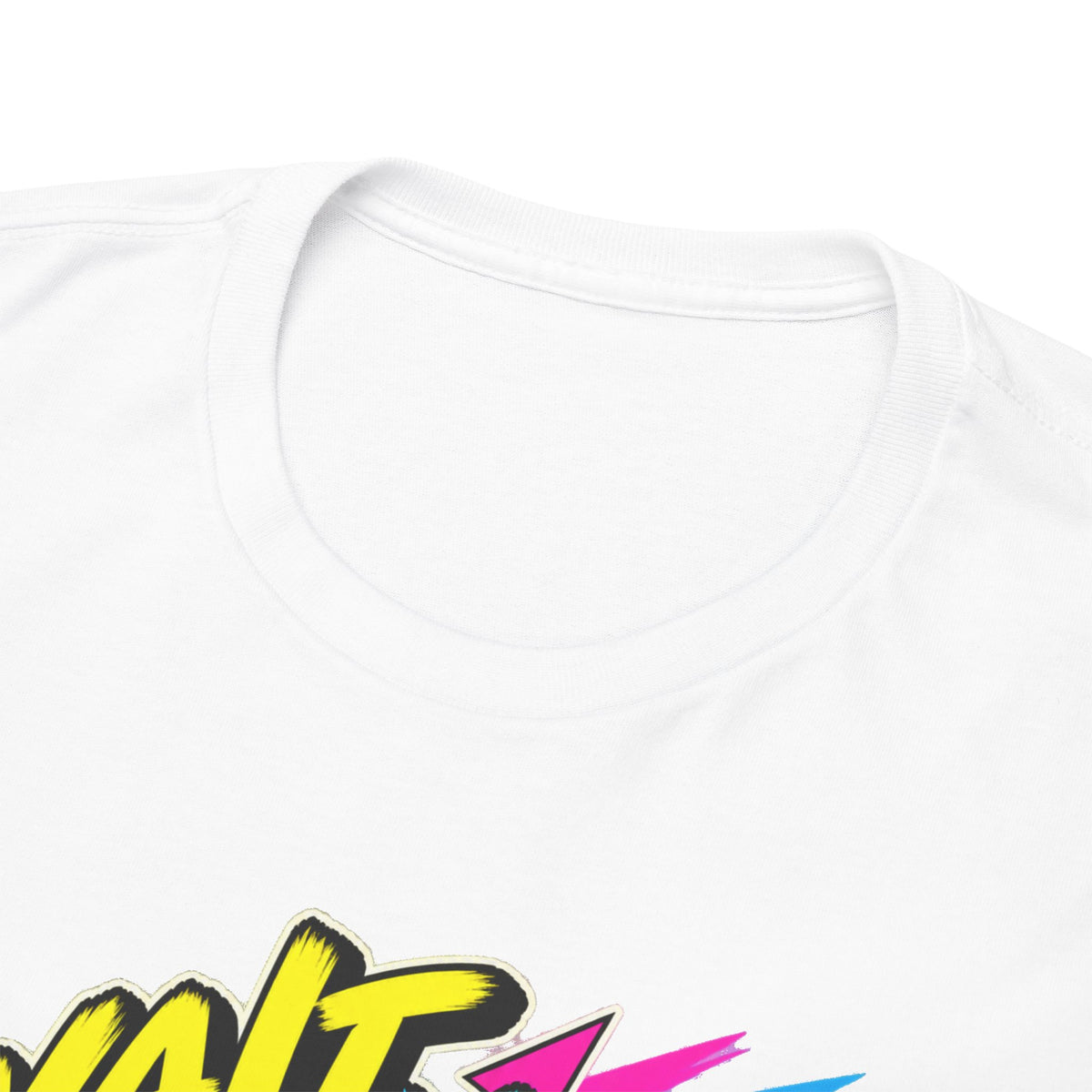 Wait Your Turn to Go Online T-Shirt | Retro Family Computer Nostalgia on a White T-shirt, view 8 (Color: White)